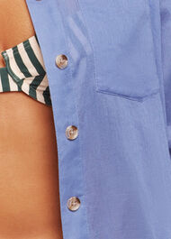 Denim Longline Beach Shirt