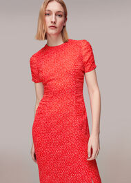 Diagonal Fleck Dobby Dress