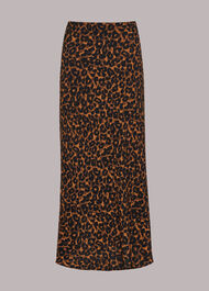 Classic Leopard Bias Cut Skirt