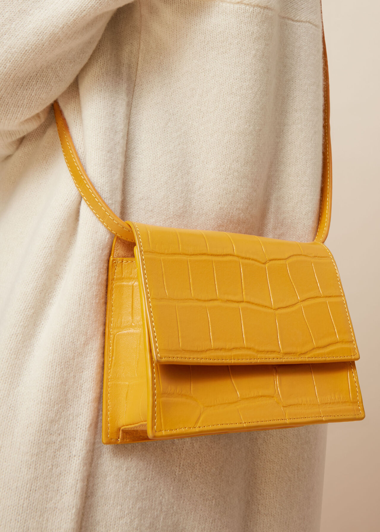 Suri Mini Croc Crossbody