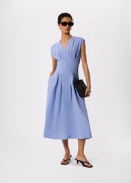 Panel Linen Blend Dress
