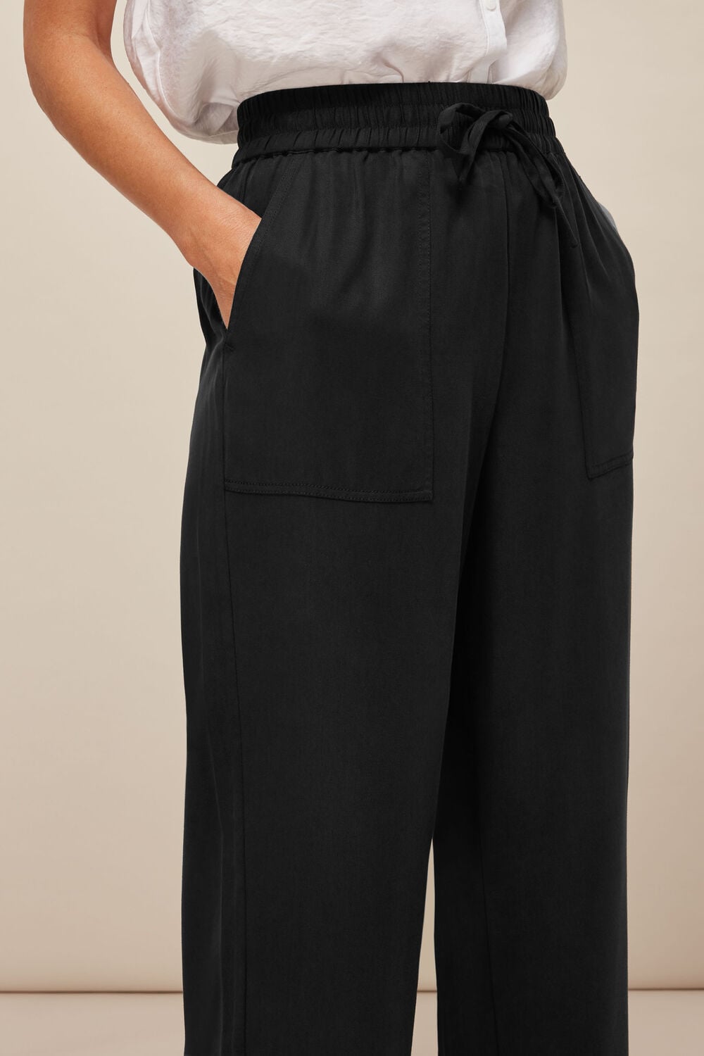 Washed Wide Leg Trouser