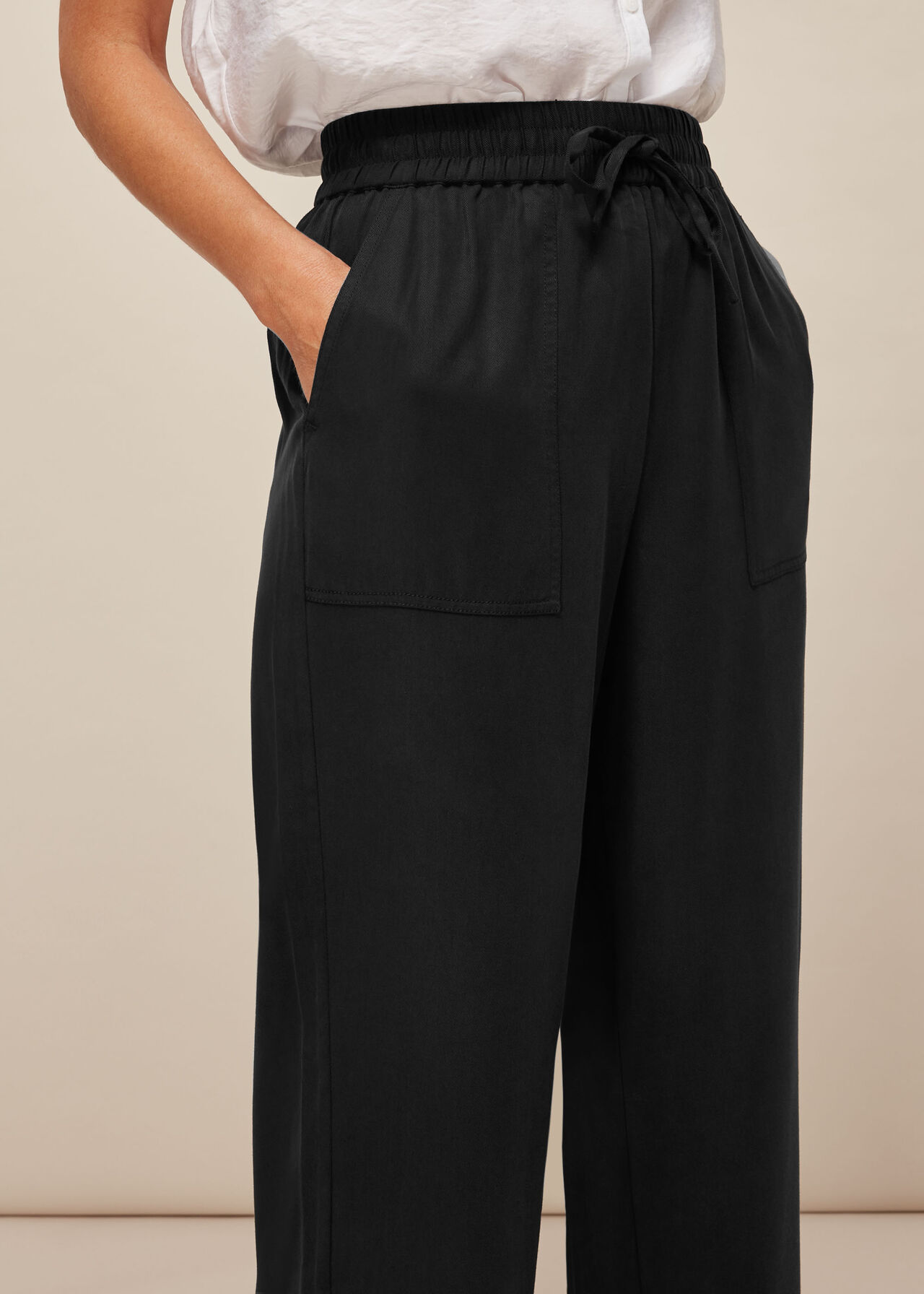 Washed Wide Leg Trouser