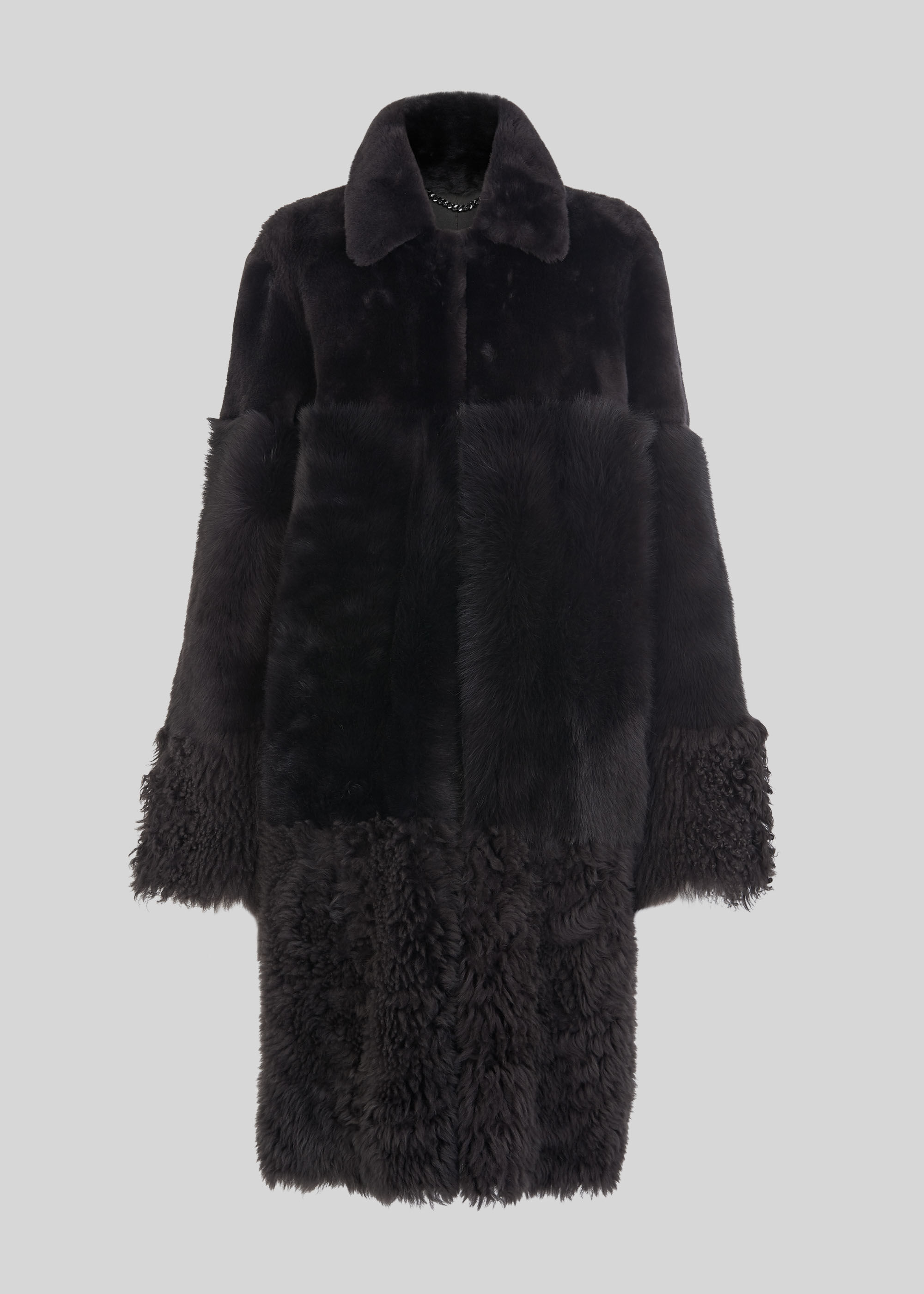 Whistles shearling coat top