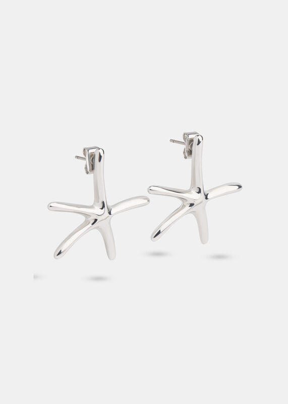 Silver Starfish Stud Earring