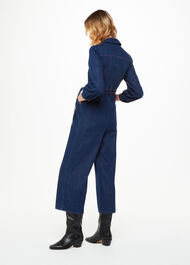 Joni Denim Belted Jumpsuit