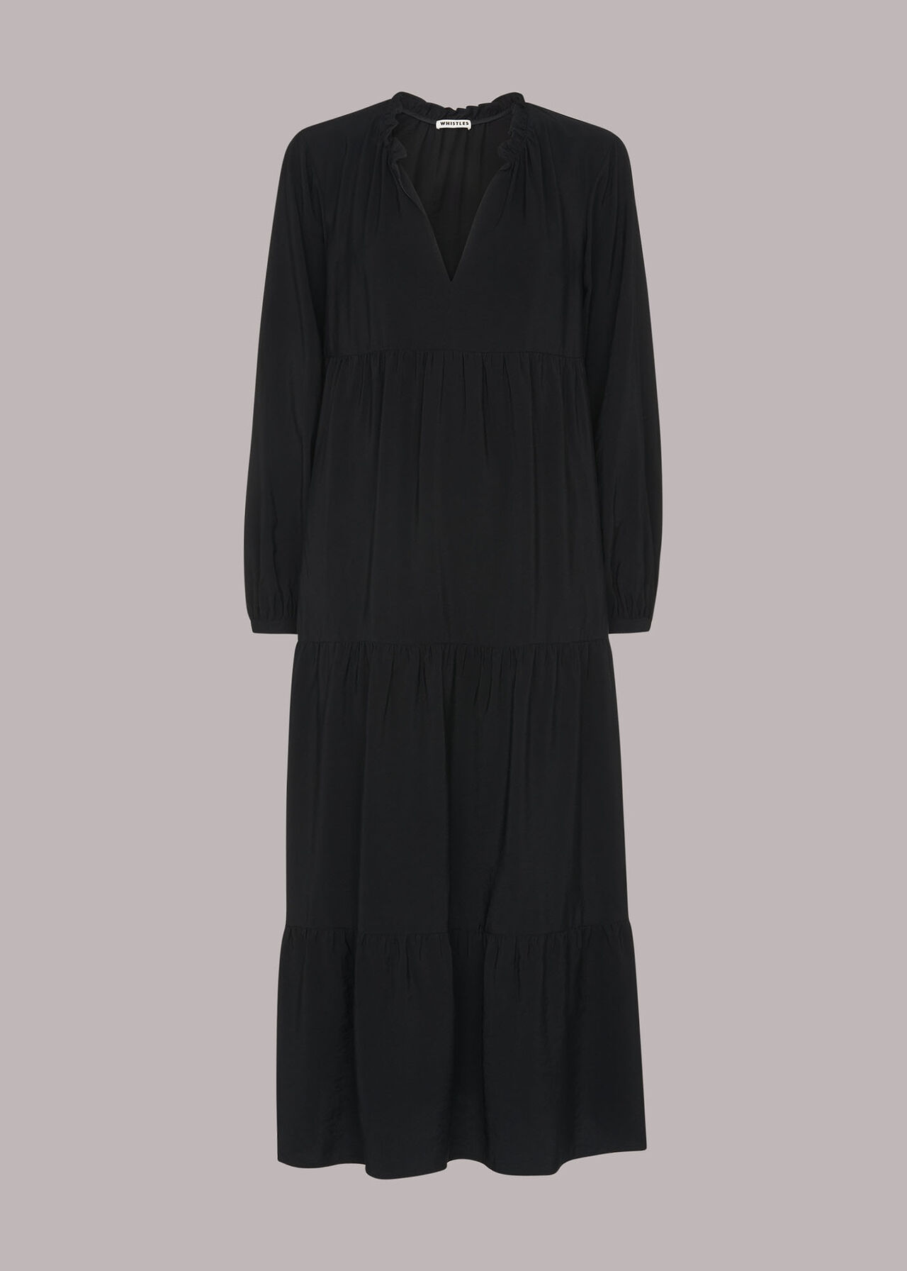 Black Enora Longline Dress | WHISTLES