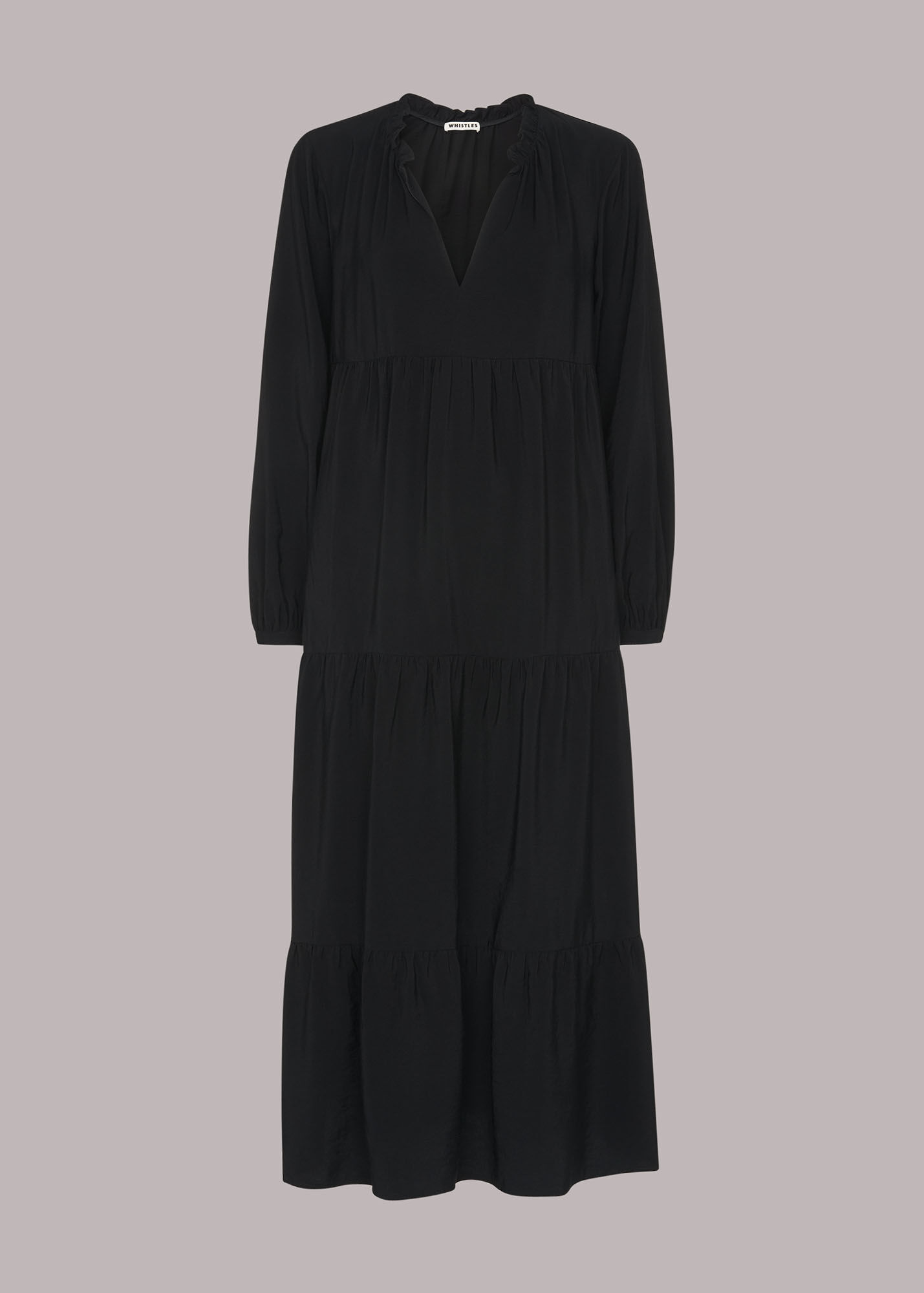 Black Enora Longline Dress WHISTLES