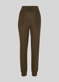 Washed Linen Jogger Khaki