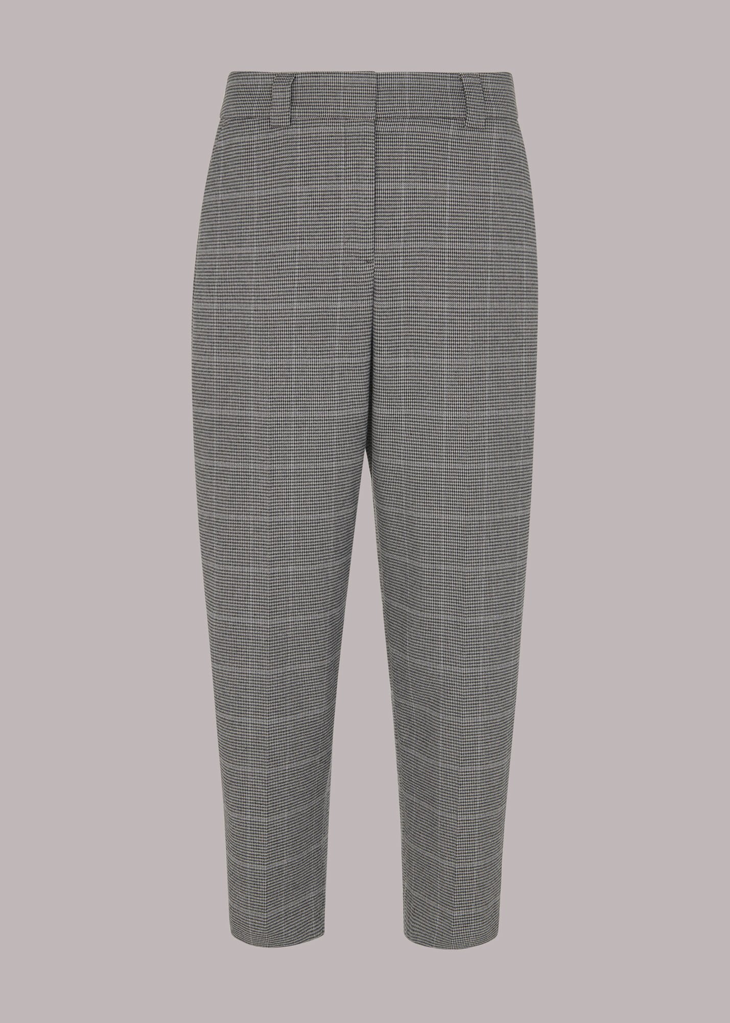 Checked outlet cigarette trousers
