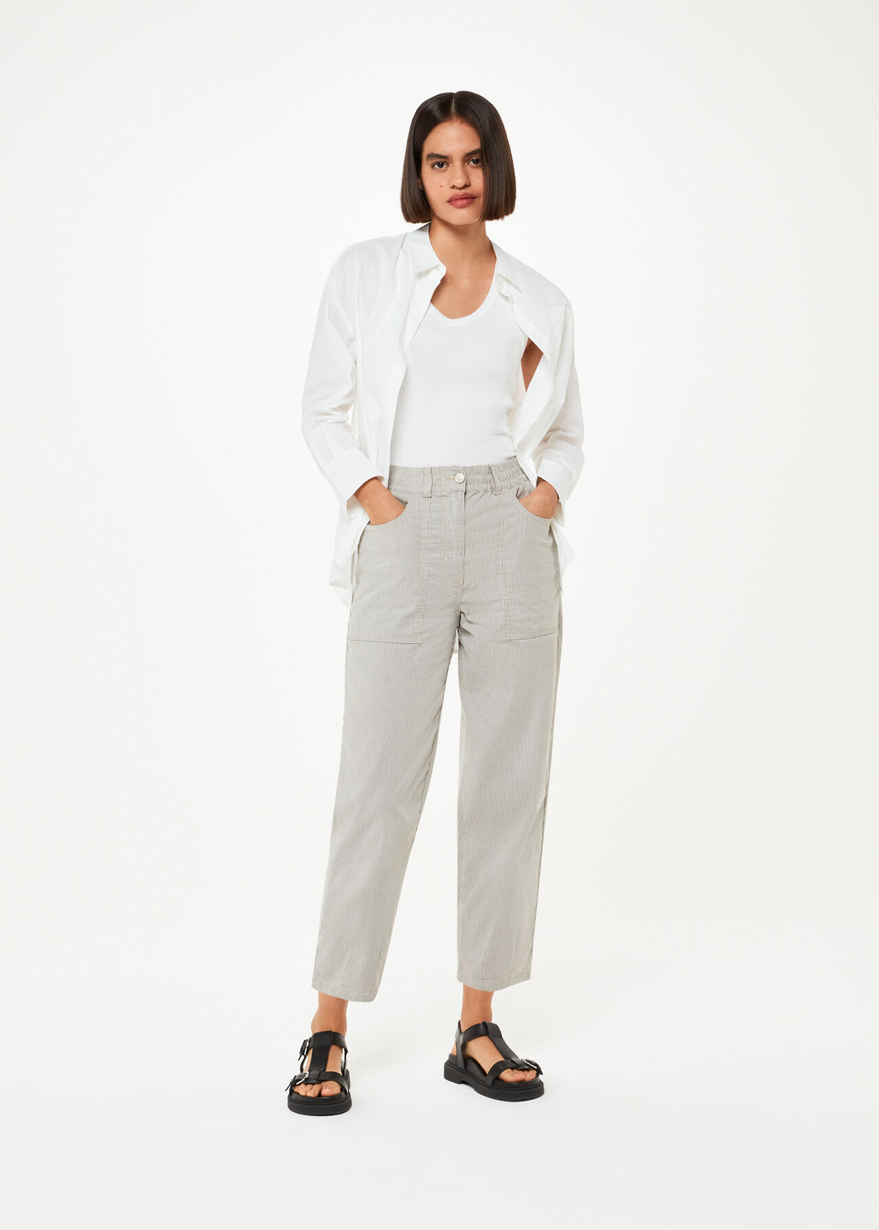 Tessa Stripe Casual Trouser