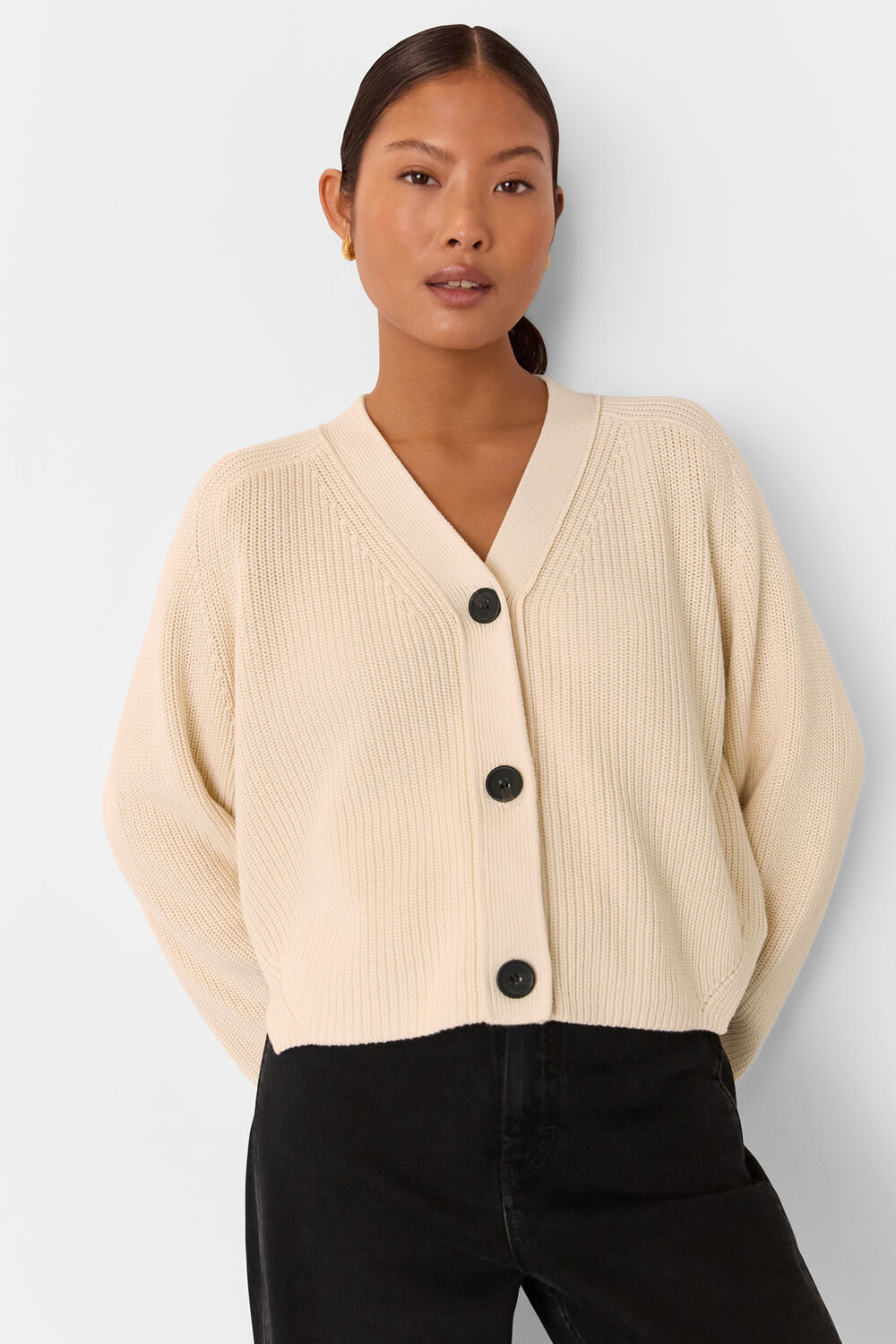 Ivory Petite Nala Cotton Cardigan