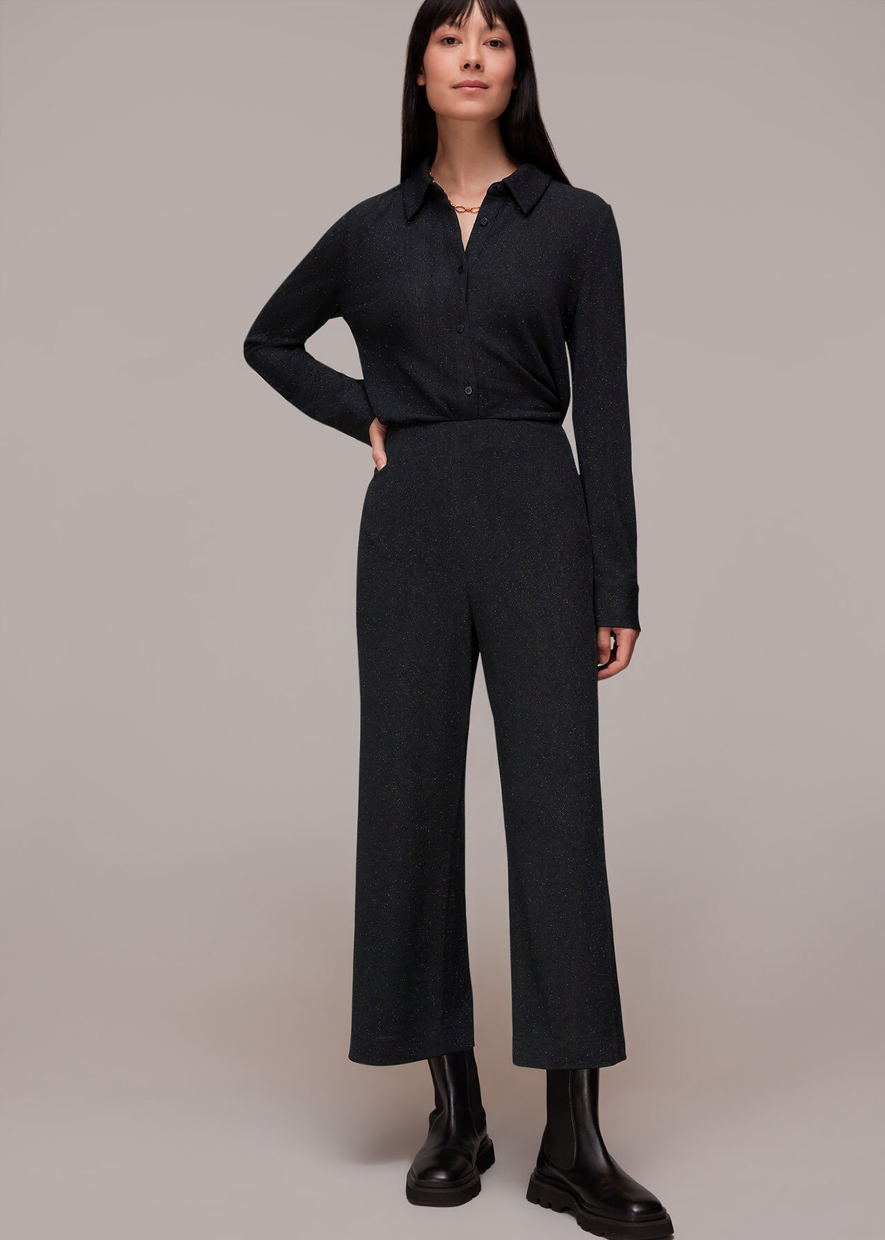 Sparkle Cropped Trouser