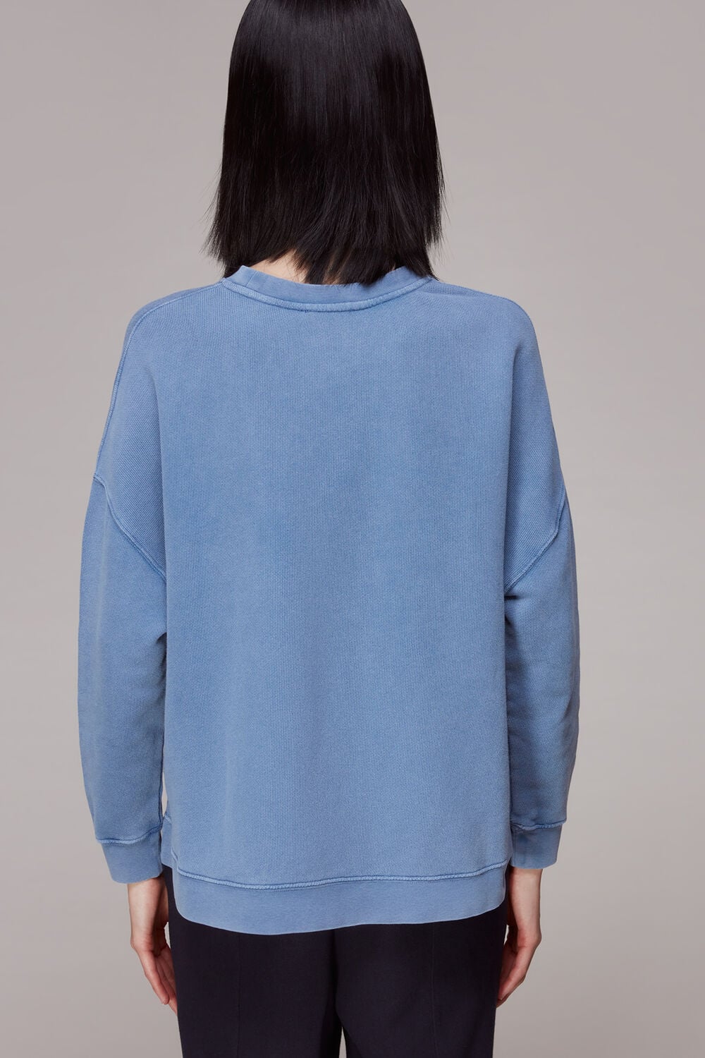 Denim Pocket Sweatshirt