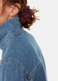 Velvet Dobby Printed Scrunchie