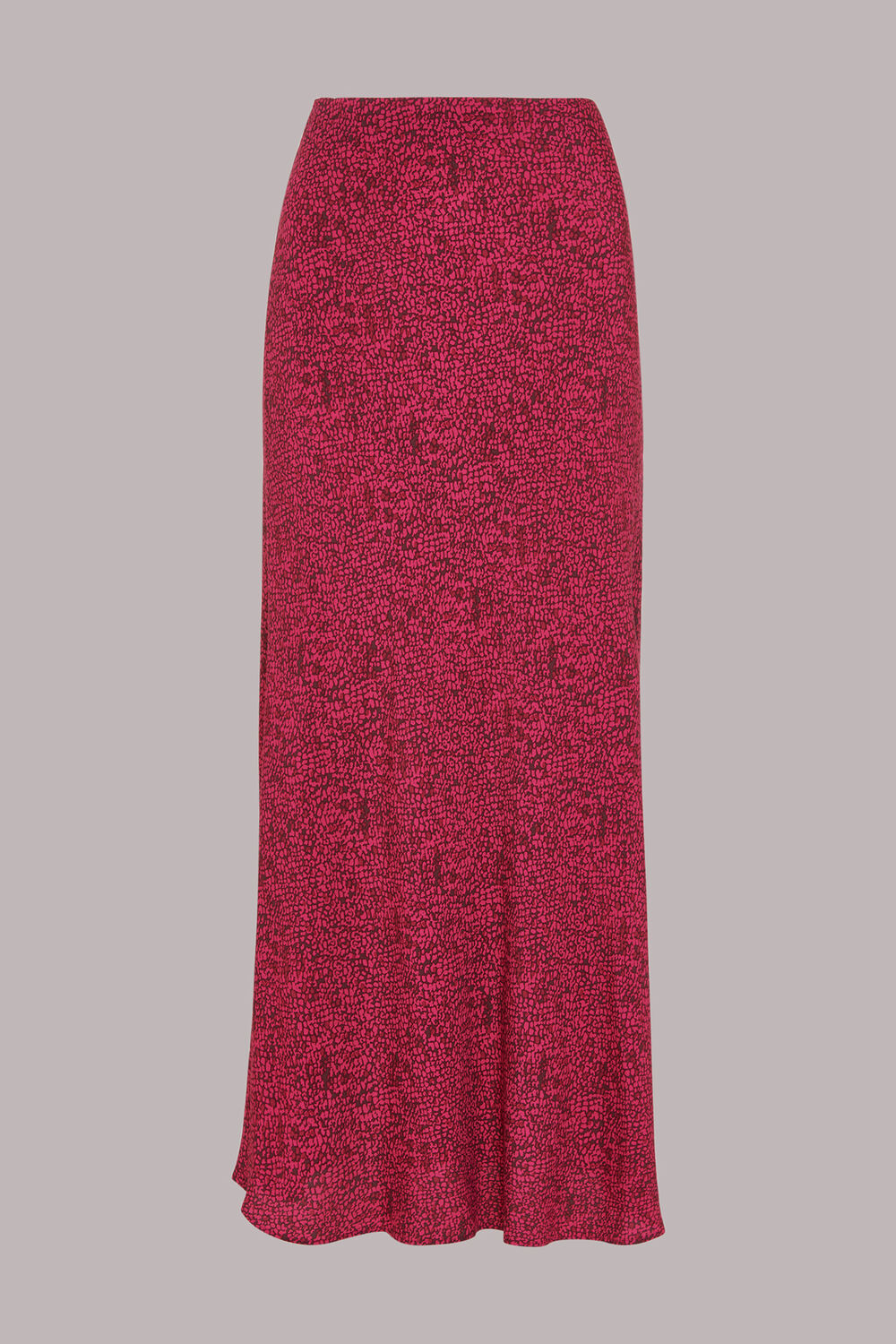 Abstract Snake Bias Cut Skirt