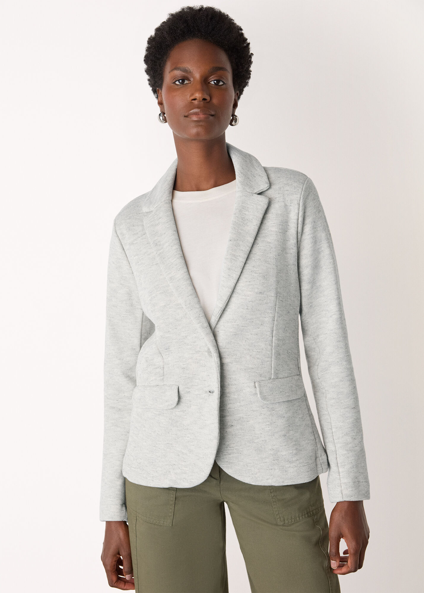 whistles grey jacket