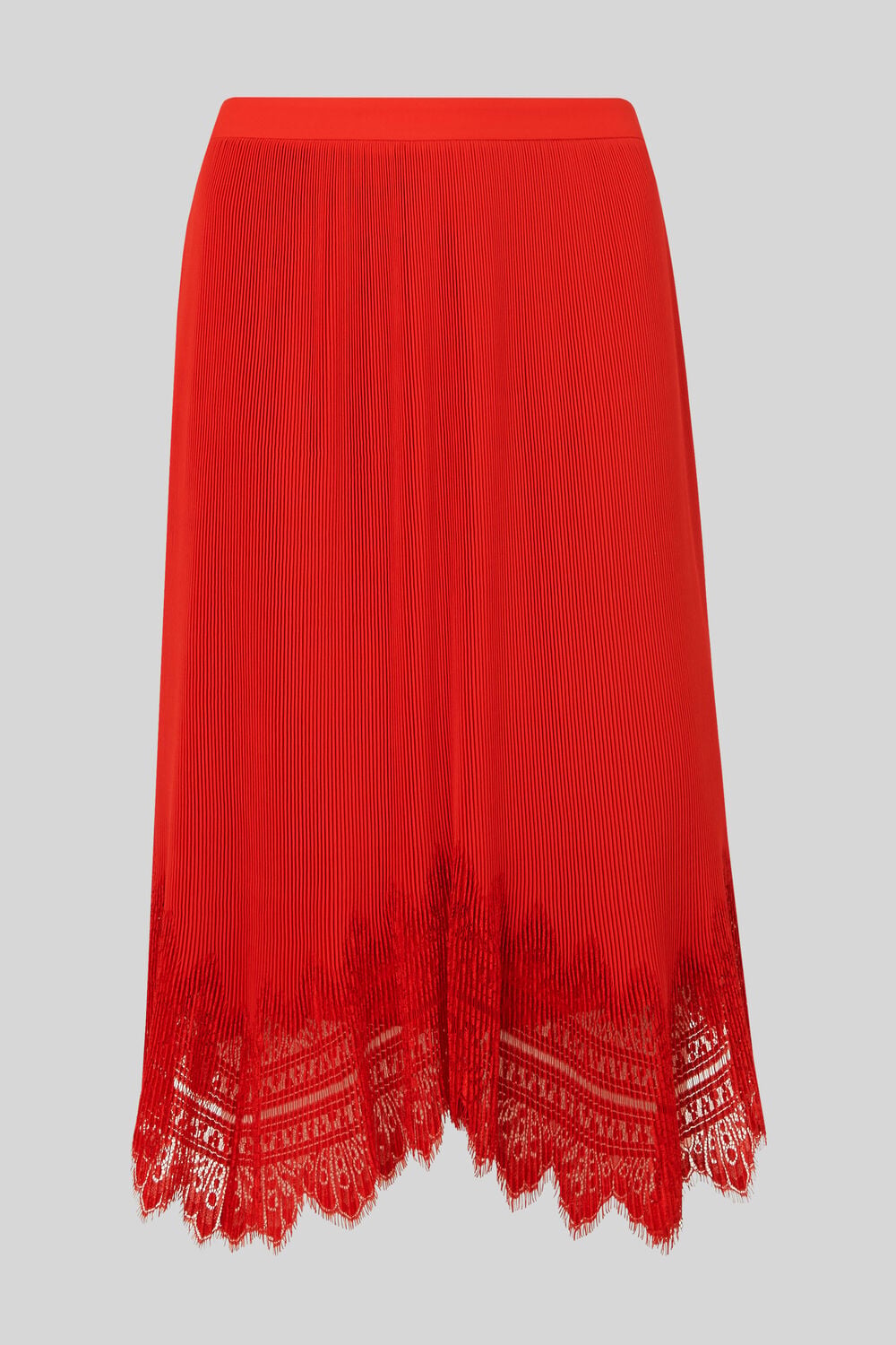 Dahlia Pleated Skirt Flame
