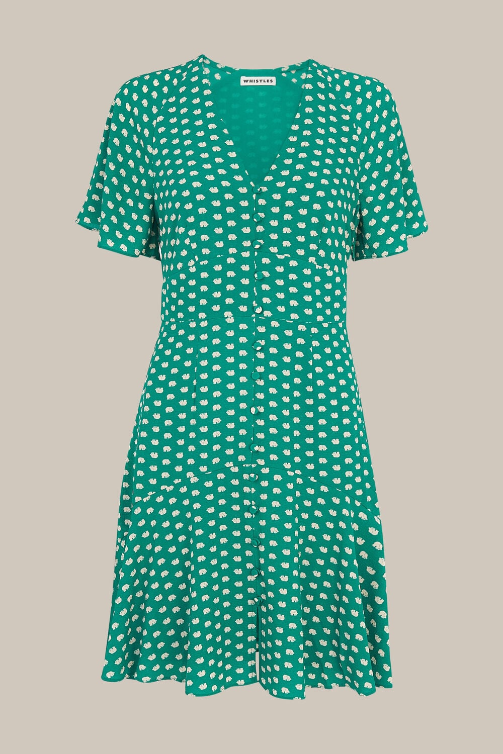 Elephant Print Dress Green/Multi