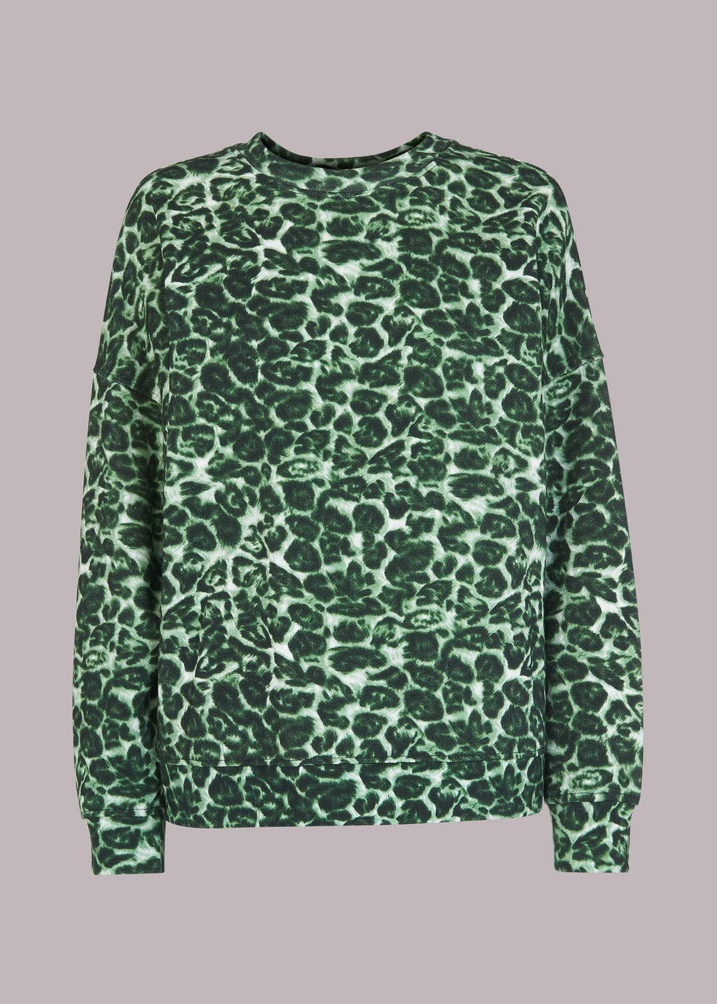 Whistles leopard print sweatshirt new arrivals