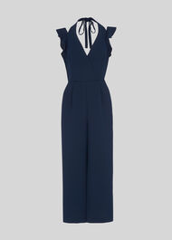 Larkin Frill Detail Jumpsuit Navy