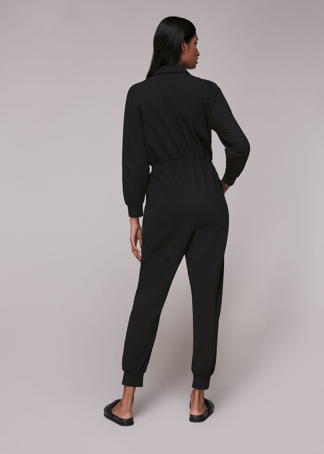 Jersey Zip Front Jumpsuit