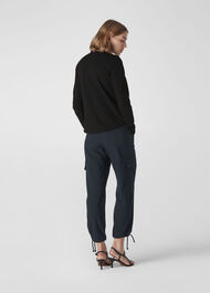 Jersey Cotton Pocket Shirt Black