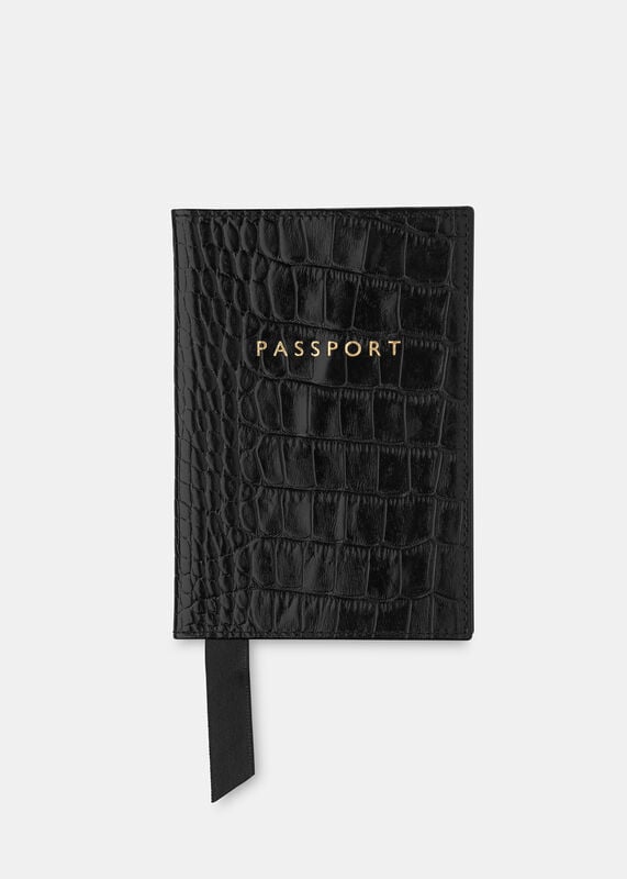 Shiny Croc Passport Holder