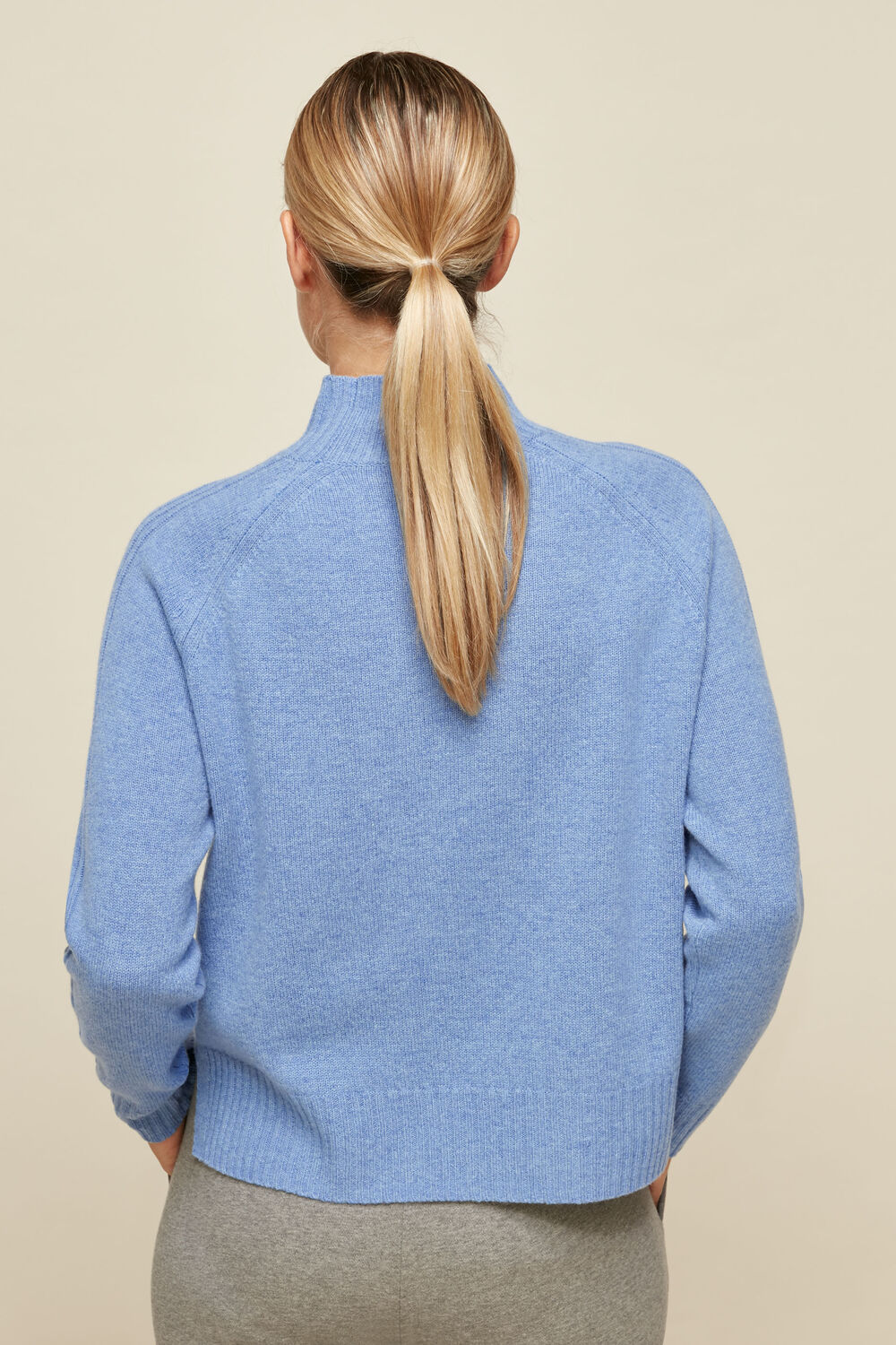 Funnel Neck Merino Wool Knit
