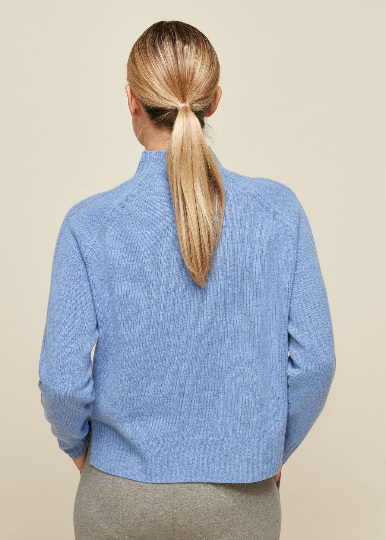 Funnel Neck Merino Wool Knit