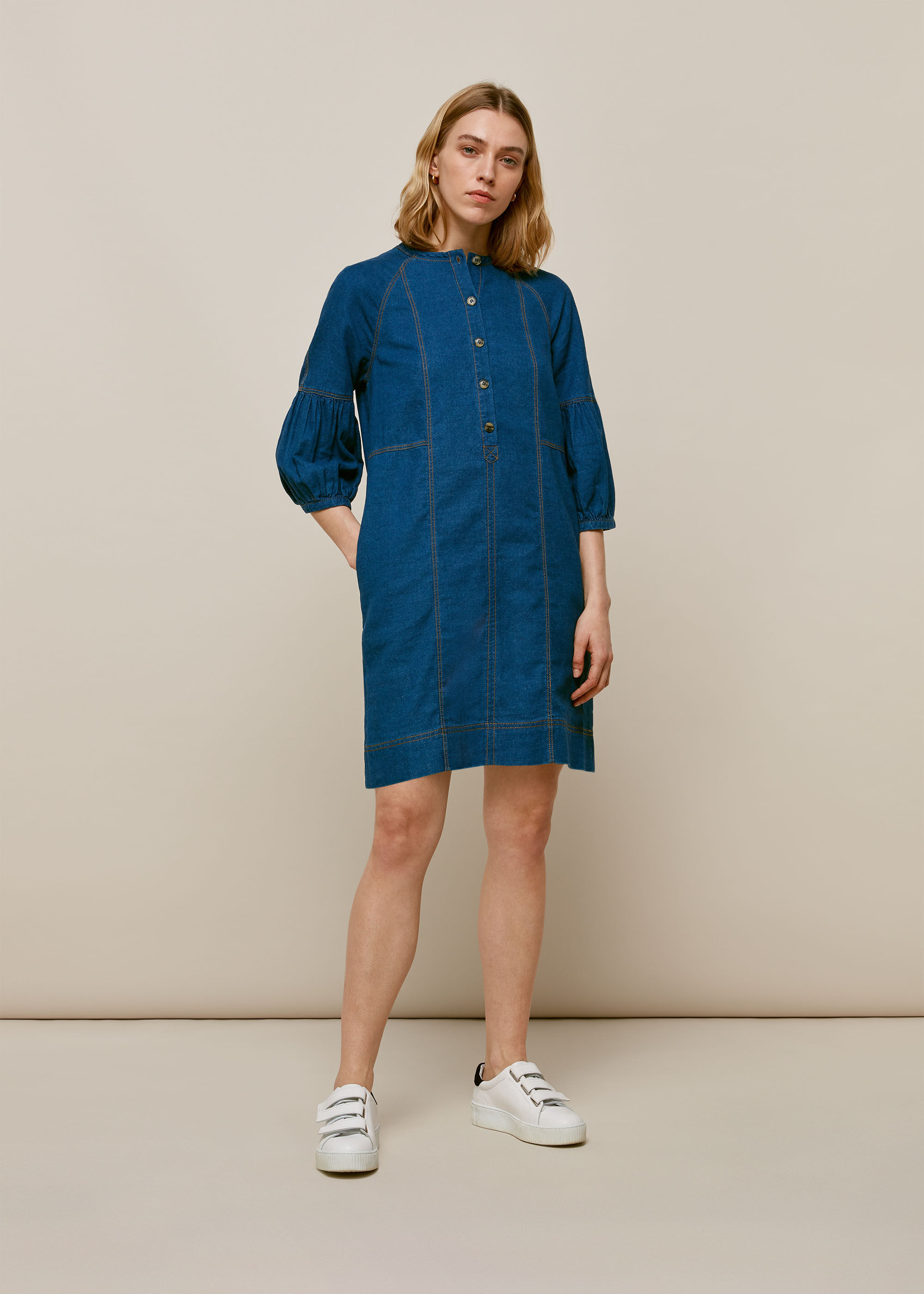 whistles sonia denim dress