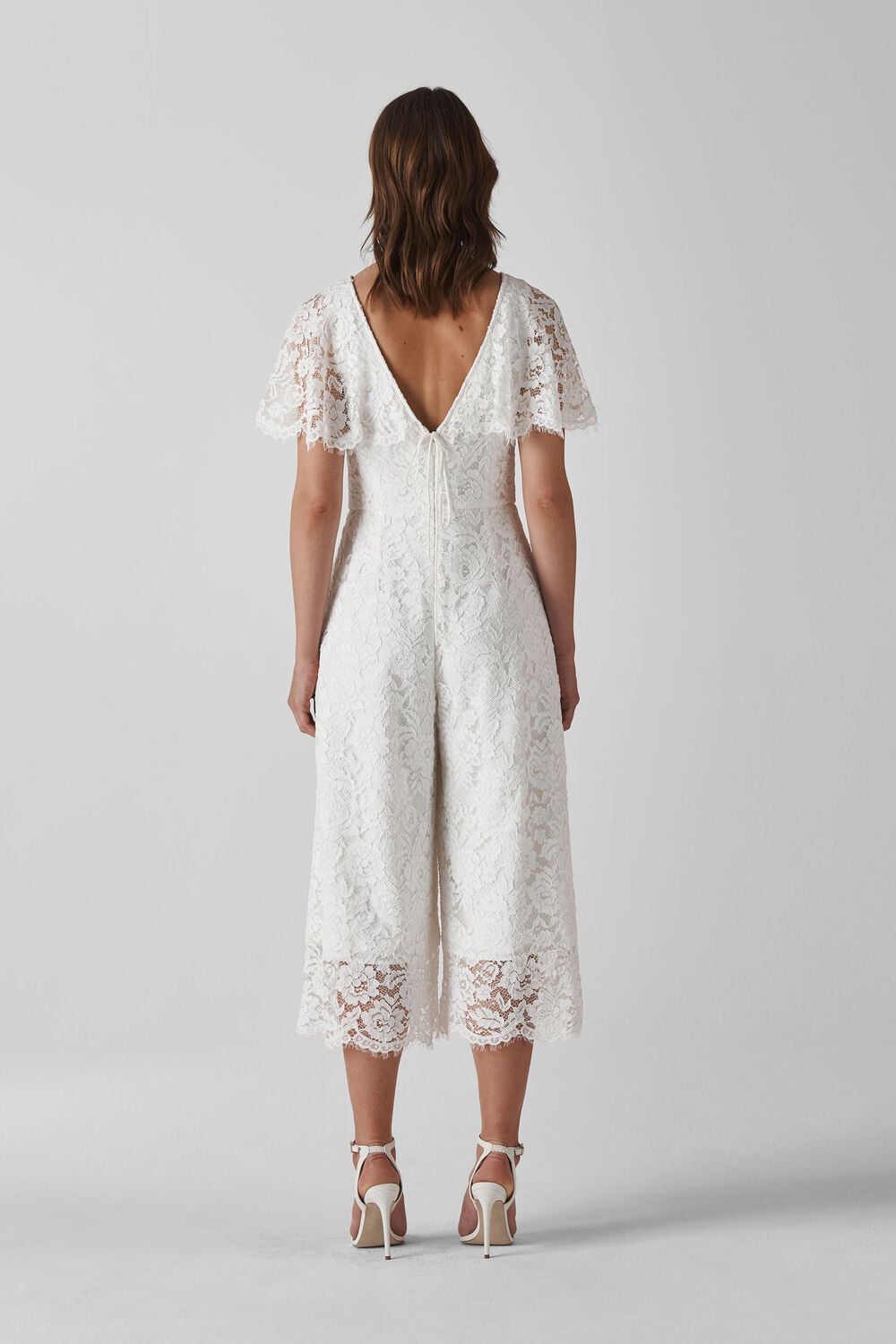 Ivory Victoria Lace Wedding Jumpsuit