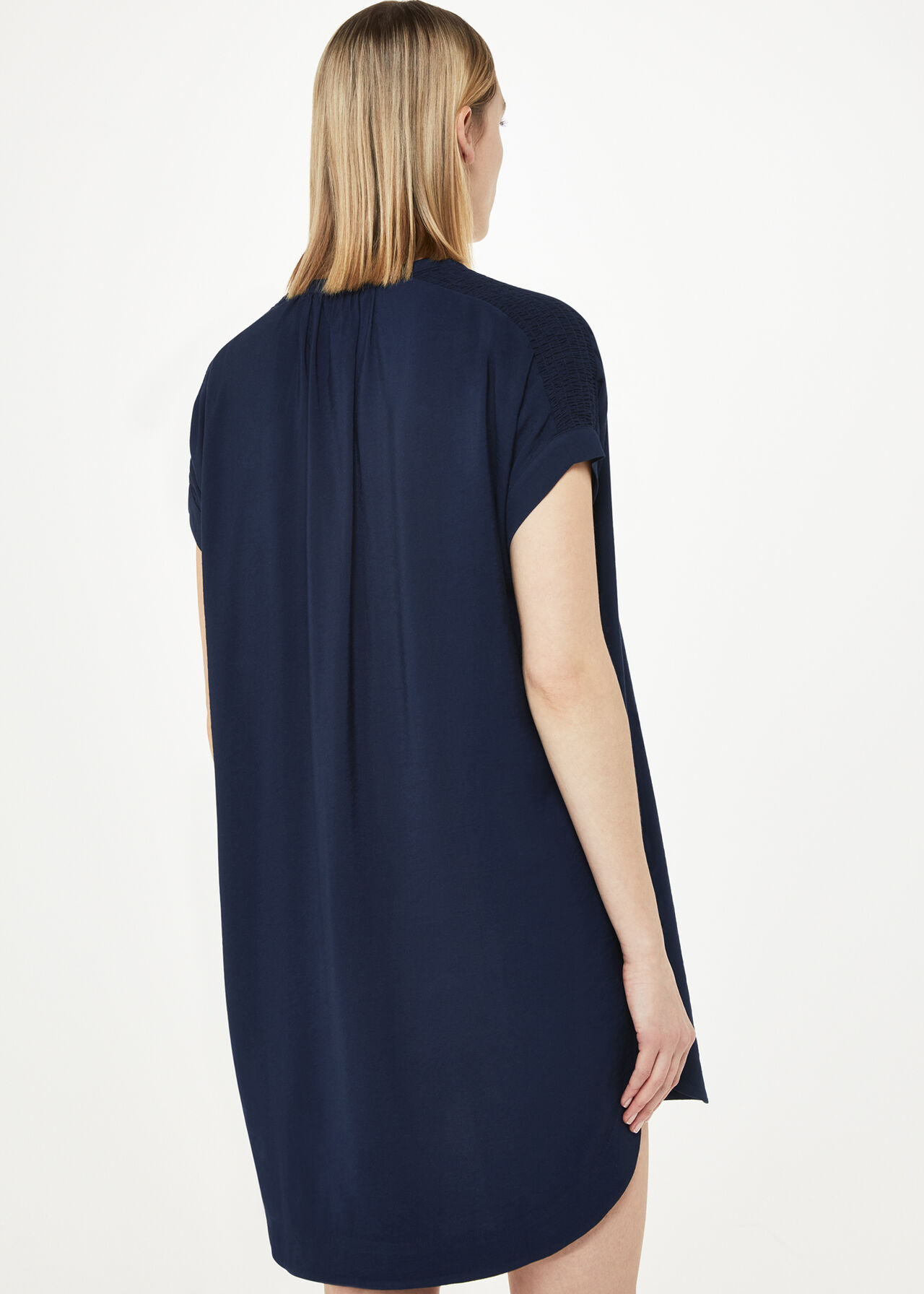 Gathered Shoulder Mina Dress