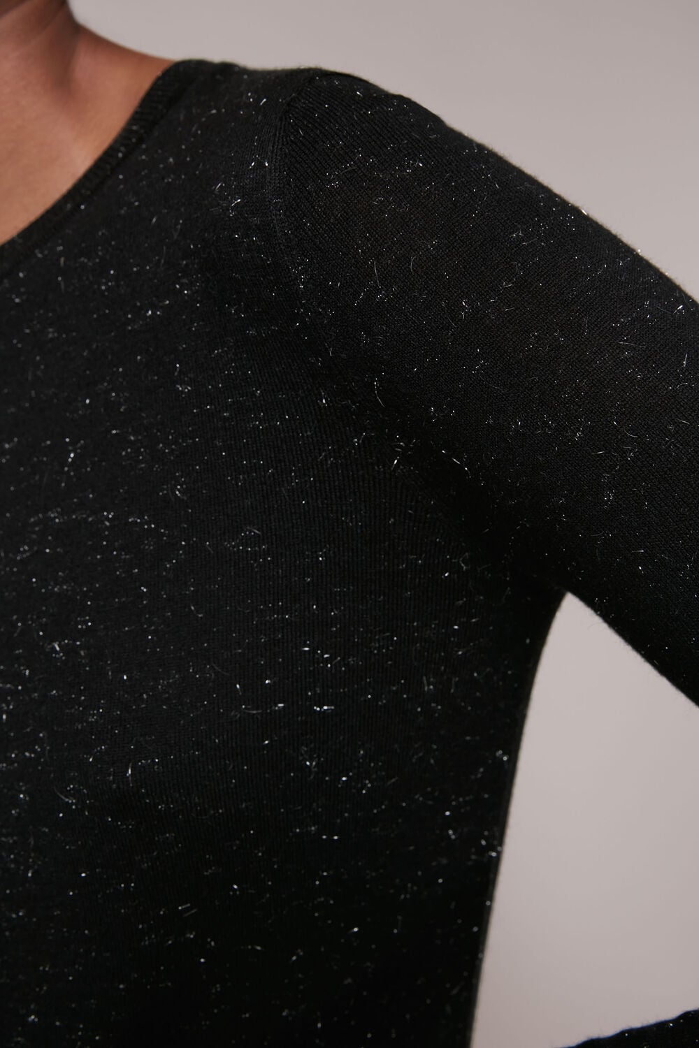 Black Annie Sparkle Knit