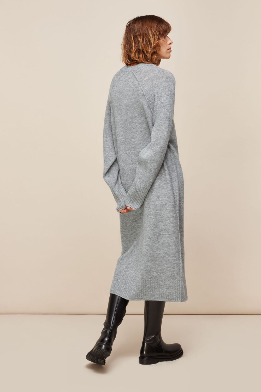 Midi Length Knit Dress