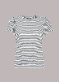 Cotton Frill Stripe T Shirt