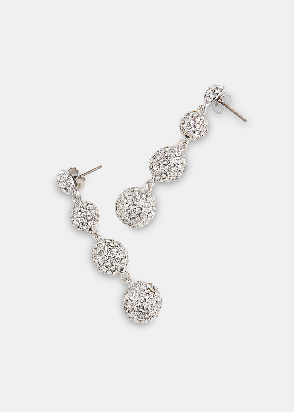 Diamante Sphere Drop Earring