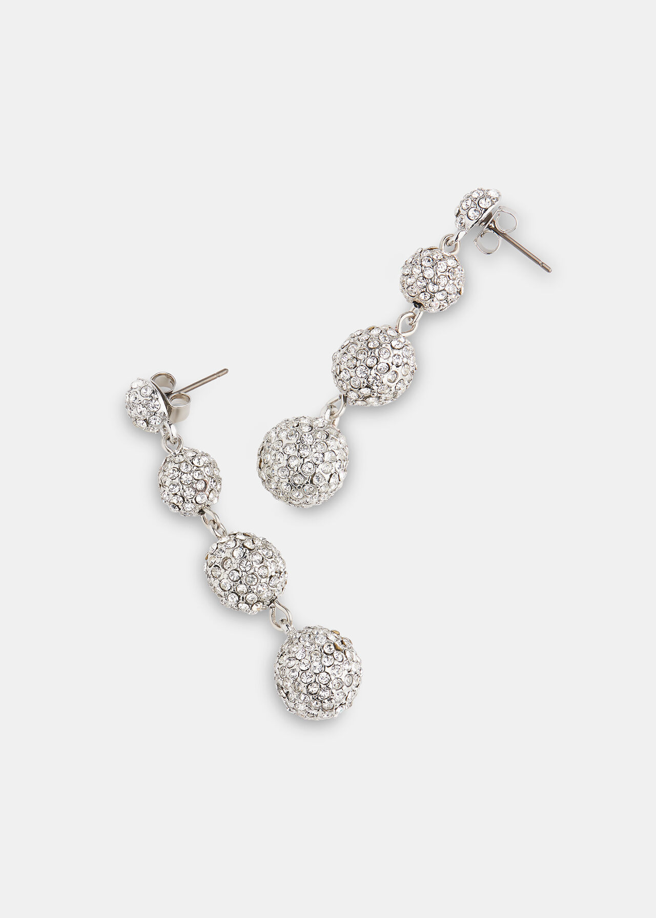 Diamante Sphere Drop Earring