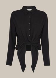 Tie Front Button Down Shirt