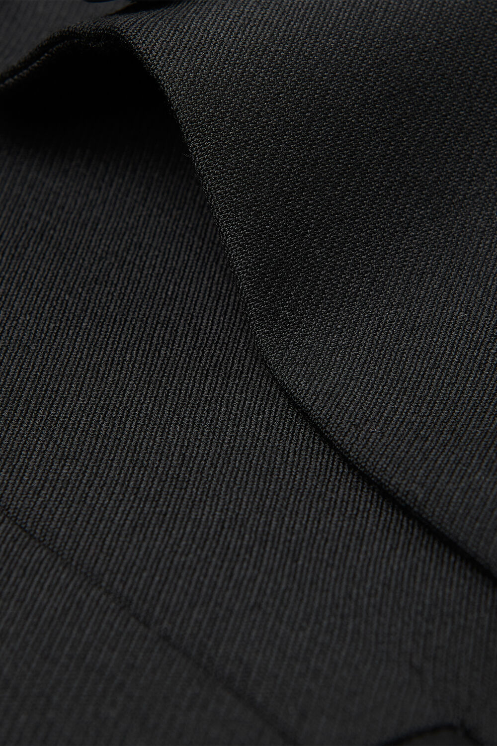 Black Single Breasted Wool Blazer