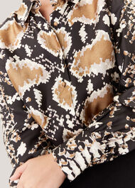Silk Snake Oversized Shirt