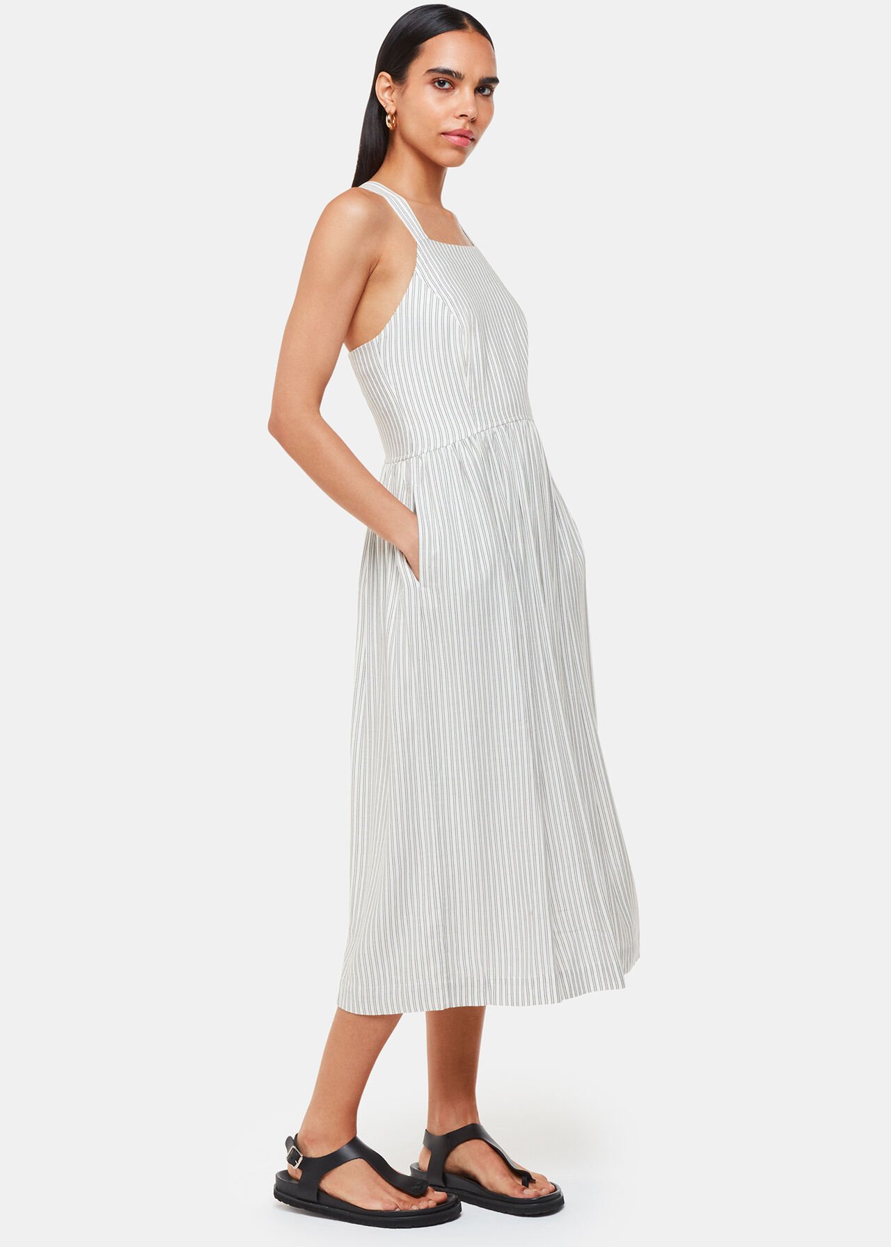 Luna Stripe Midi Dress