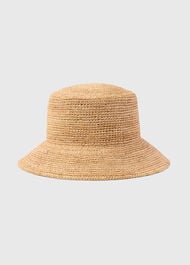 Structured Straw Bucket Hat