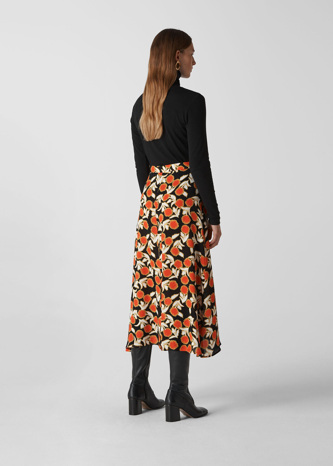 Dandelion Print Skirt Multicolour