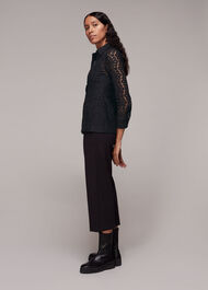 Longline Lace Detail Shirt