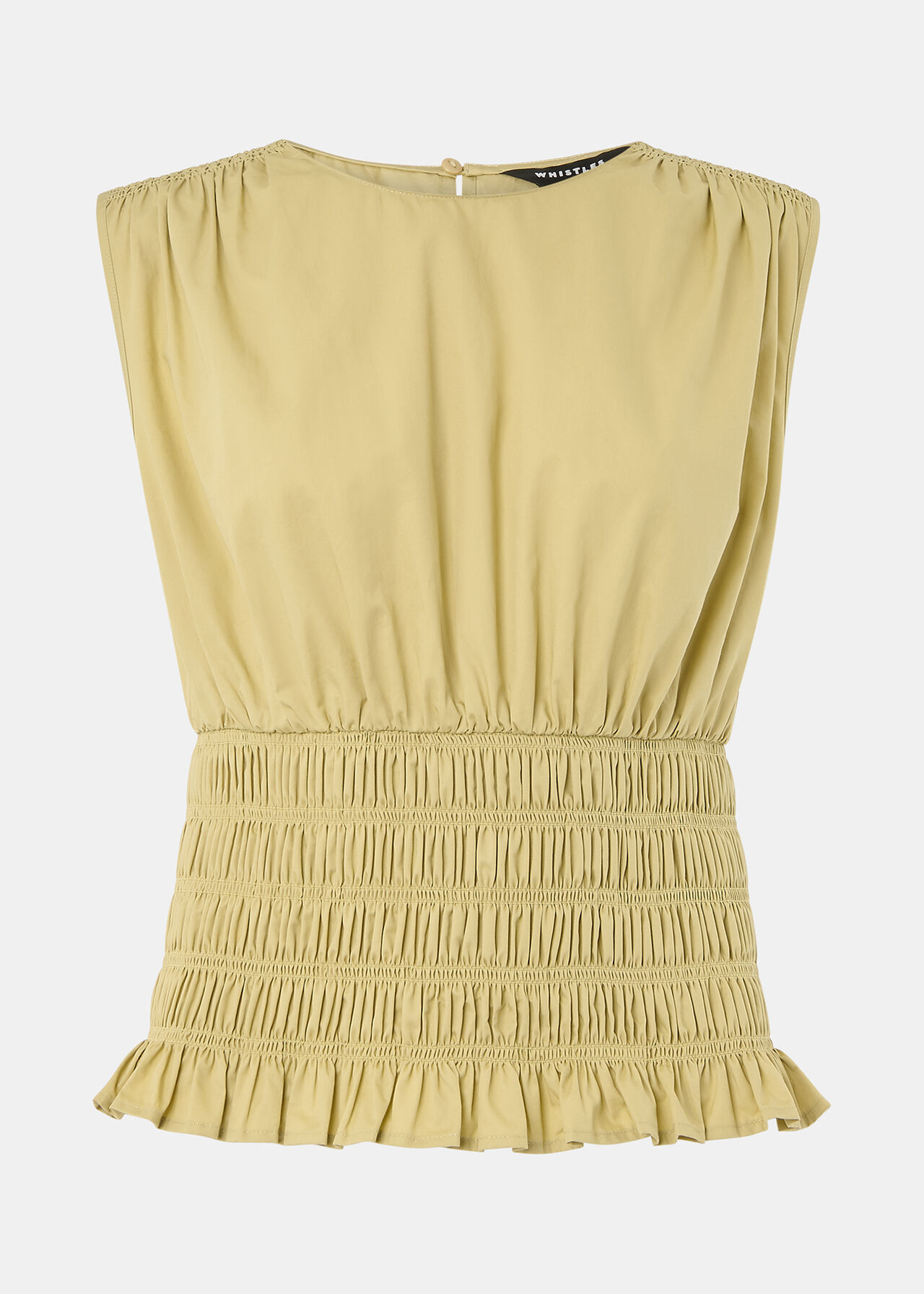 Cotton Shirred Tank