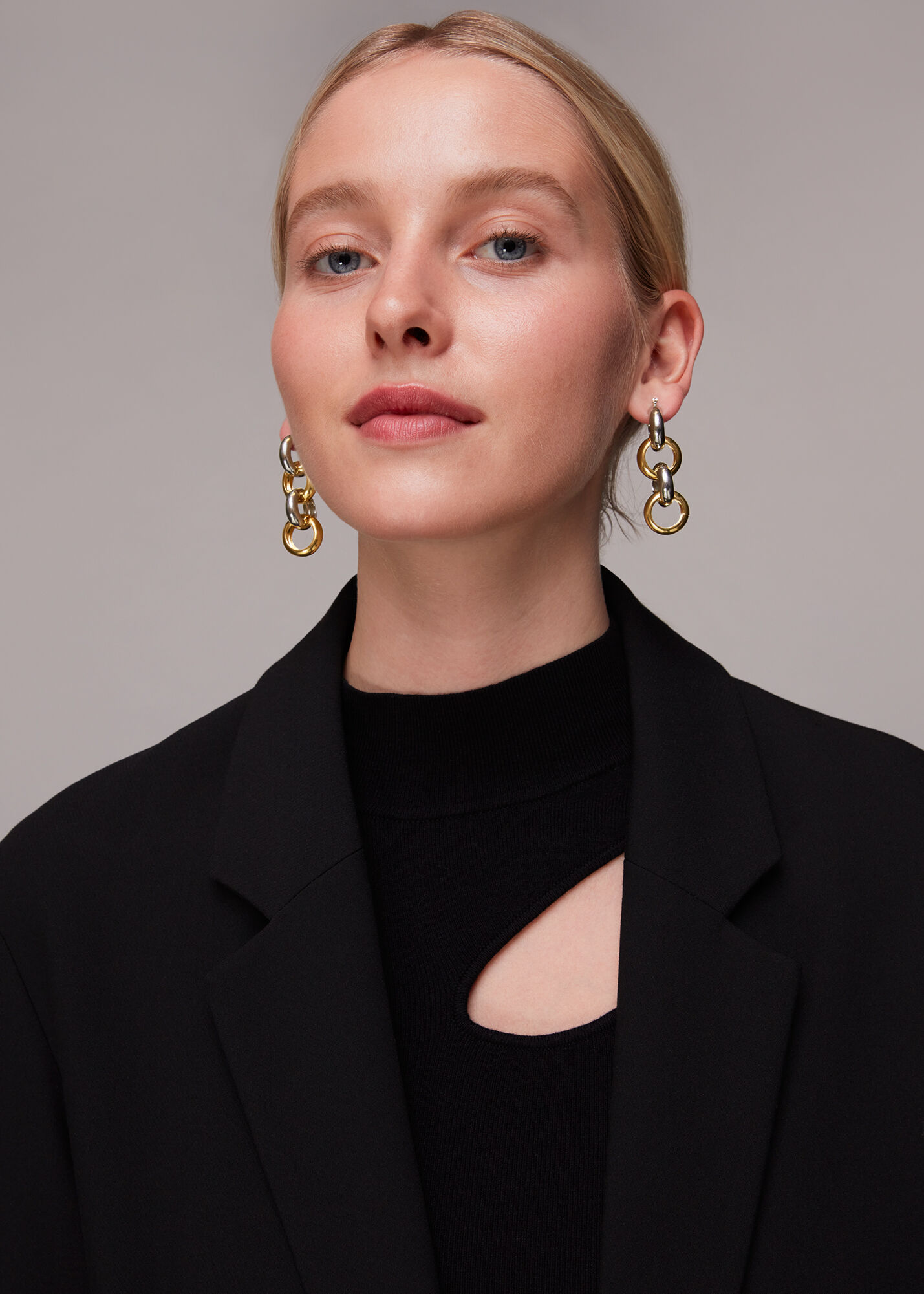 Metal drop clearance earrings