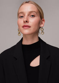 Mixed Metal Drop Earring