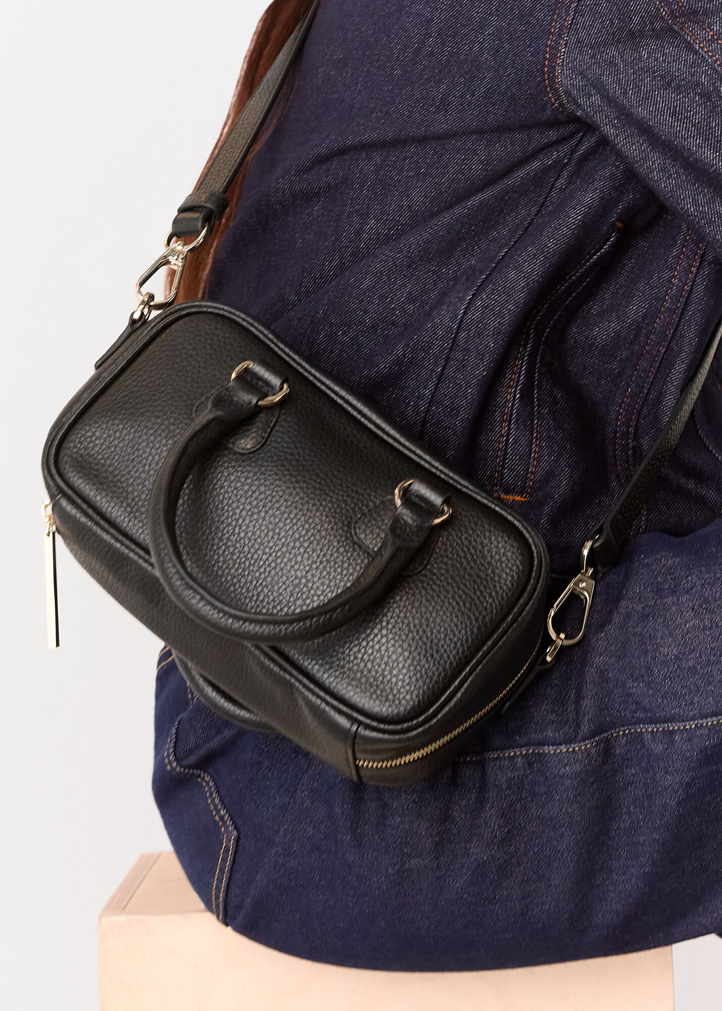 Black Lois Bowling Crossbody Bag | WHISTLES | Whistles US |