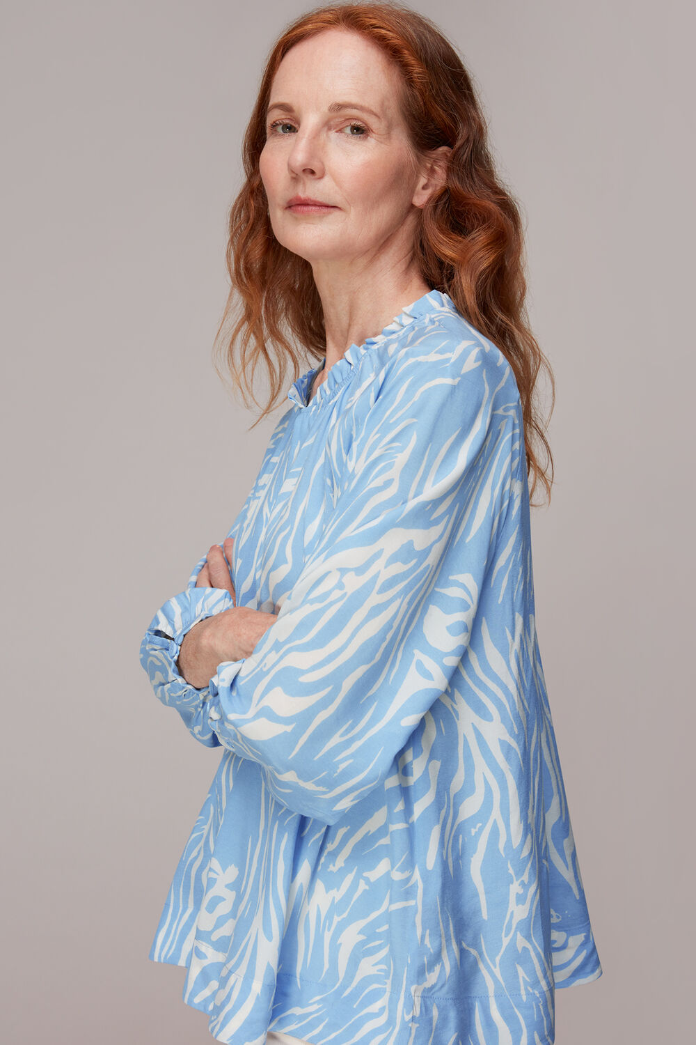 Tiger Print Blouse